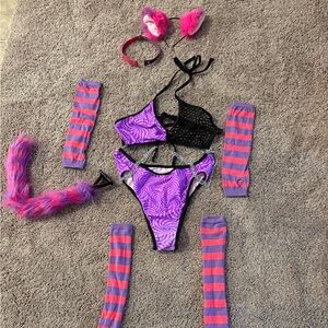 Cheshire Cat Rave Set Rolita Couture Size XL